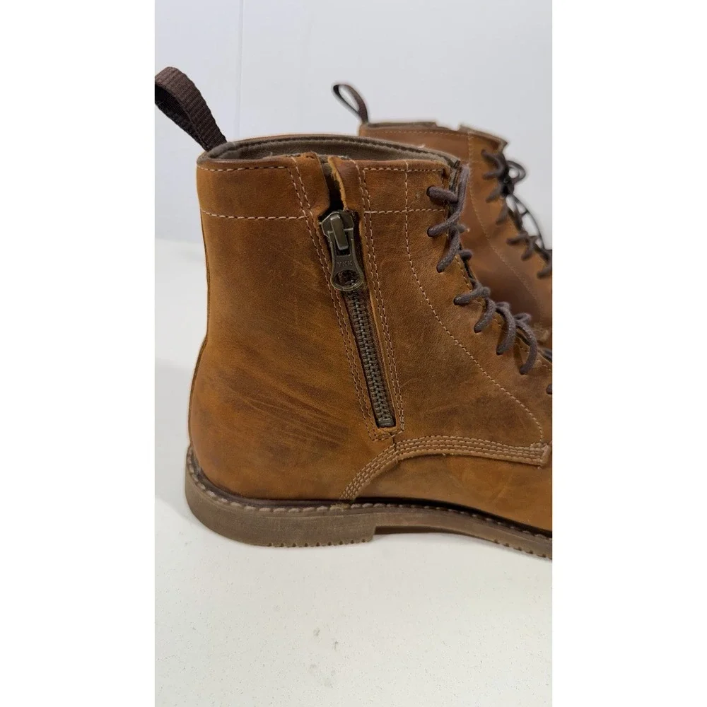 Timberland Boots Sz 8.5 A13J9 Mens Brown Leather Boots Rubber Sole